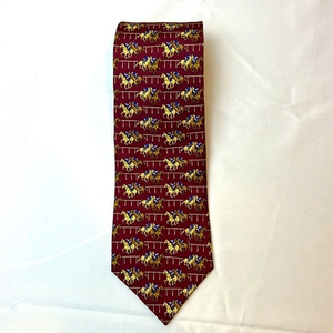 Brooks Brothers‎ Vintage Italian Silk Men’s Tie Equestrian Scene Horse Races